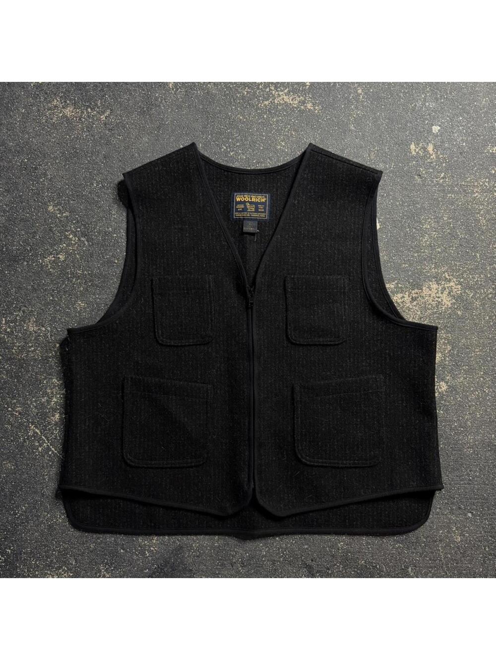 Vintage Woolrich Beach Wool Buckle Back Vest